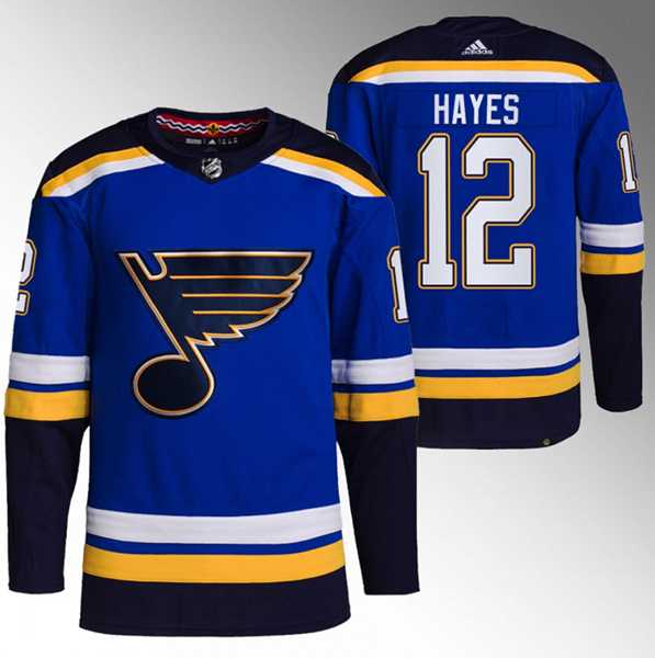 Men%27s St. Louis Blues #12 Kevin Hayes Blue Stitched Jersey->st.louis blues->NHL Jersey